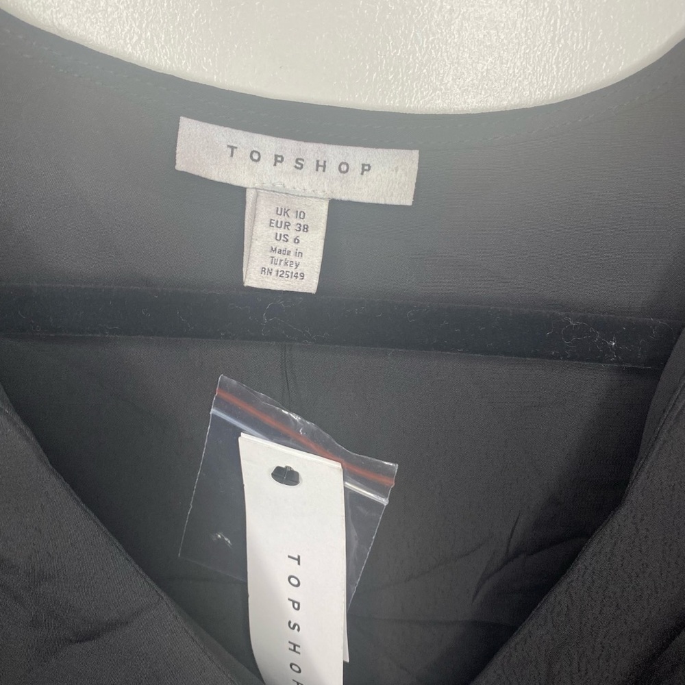 Topshop v-neck wrap dress with belt, 6 - Picture 6 of 6
